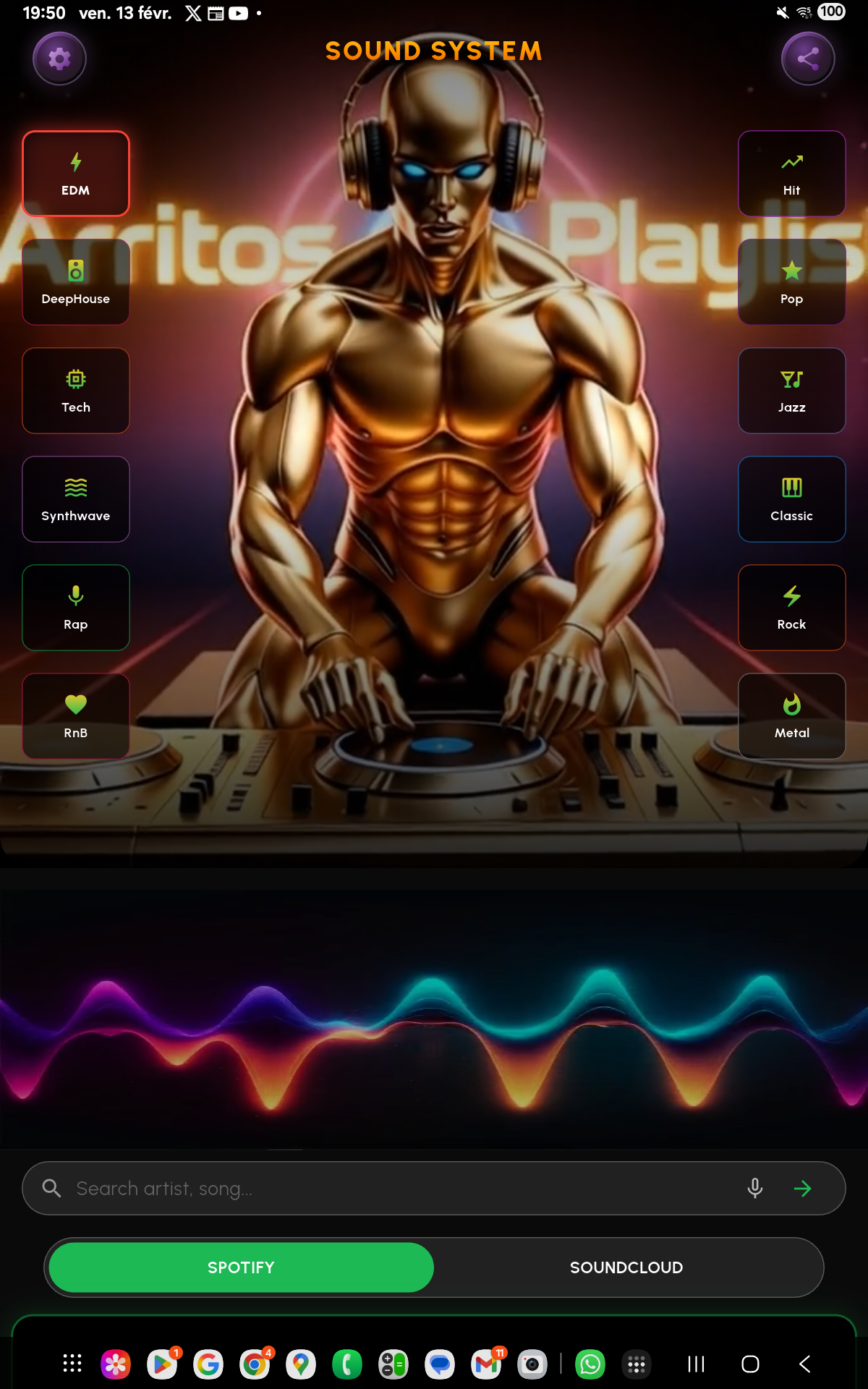 Arritos Playlist Interface